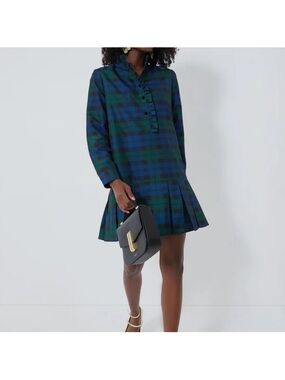 tuckernuck green plaid dress Tuckernuck - Grass Green Drop Me a Note Dress